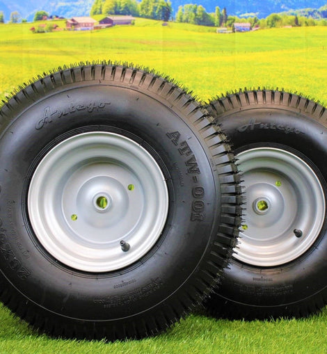 20x8.00-8 Tires with 8x7 Wheels 4 Ply for Lawn & Garden Mower Turf Tires (Set of 2) Husqvarna15.