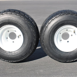 Antego 5-hole 8" x 7" White Trailer Wheel & Tire 215/60-8 (18.5x8.50-8) 6ply.