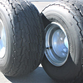 Antego 5-hole 8" x 7" Set of 2 Galvanized Trailer Wheel & Tire 215/60-8 (18.5x8.50-8).