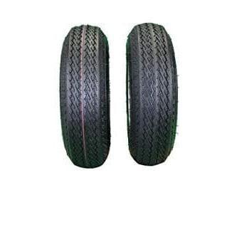 2-Pack Antego Trailer Tire On Rim 480-8 4.80-8 Load C 5 Lug Galvanized Wheel.