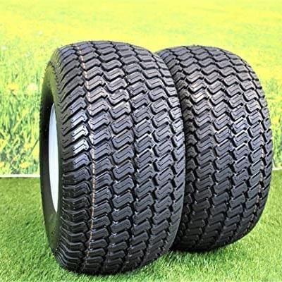 20x10.00-8  4 Ply Turf Tires with 8x7 Wheels  Lawn & Garden Mower and Golf Cart (Set of 2).