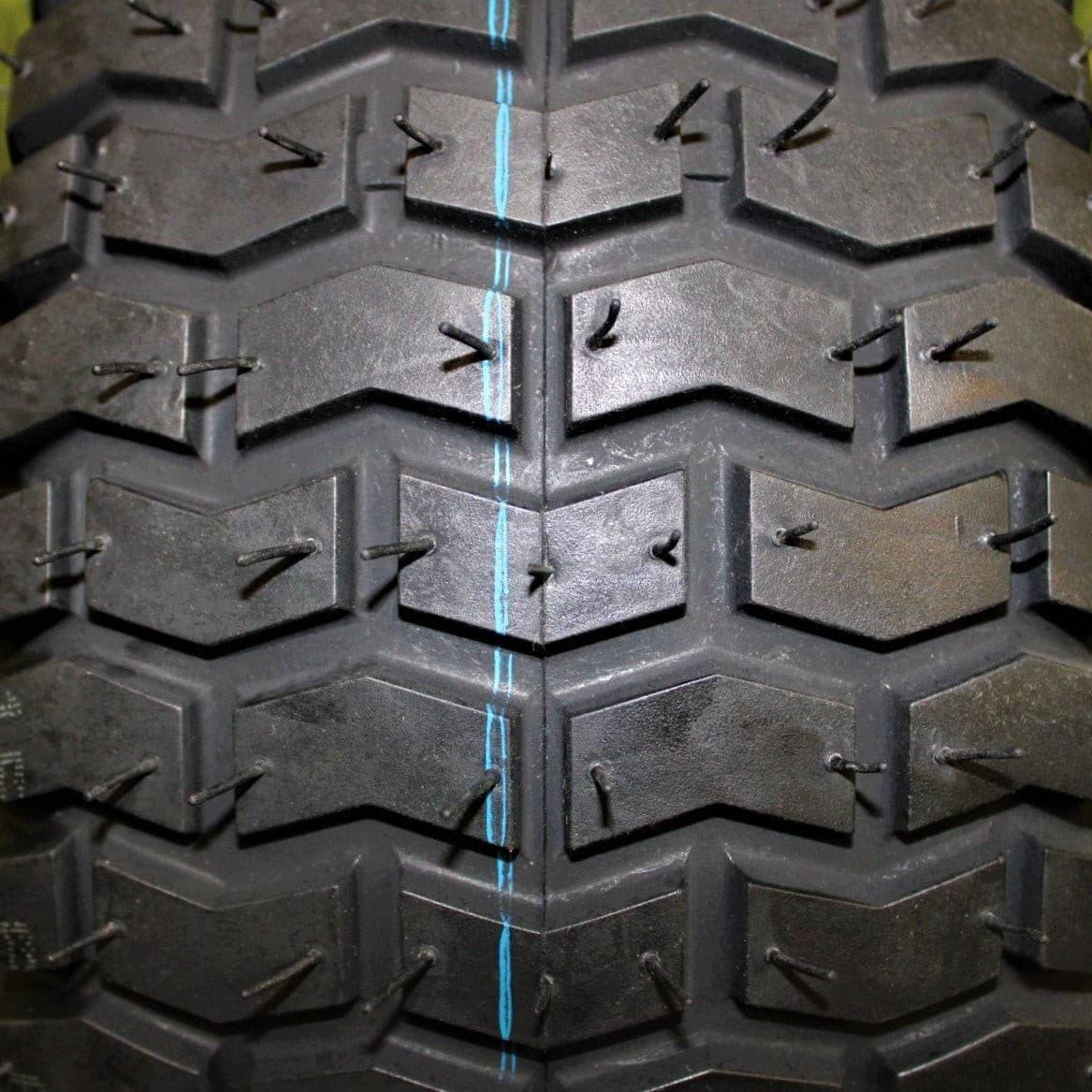 (Set of 2) Matte Black Universal Fit 15x6.00-6 Tires & Wheels 4 Ply for Lawn & Garden Mower Turf Tires .75" Bearing.