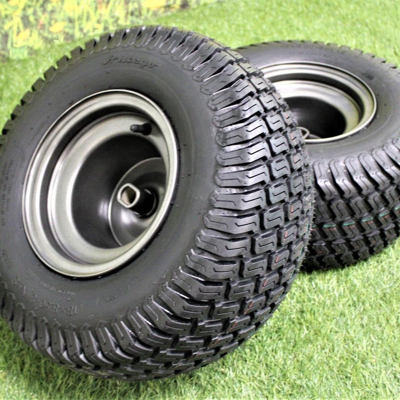 18x8.50-8 Tire with 8x6.375 Wheel Assembly (Set of 2) Ariens 07101130, Fits Ikon-X, Gravely ZTX Zero Turn Mowers *Due to supply, we may substitute 18x9.50 tires*.