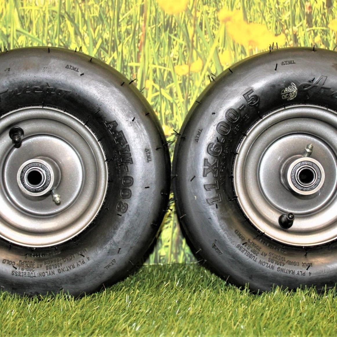 (Set of 2) Gravely Ariens 07101105 11x6.00-5 Tire & Wheel Assembly fits IKON XL, ZT XL.