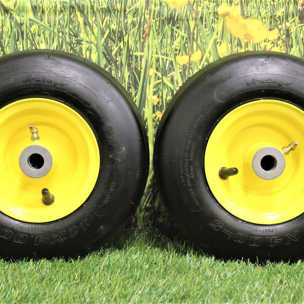 11x4.00-5 John Deere Pneumatic Tire/Wheel Assemblies - Replacement AM101589 - (Set of Two).