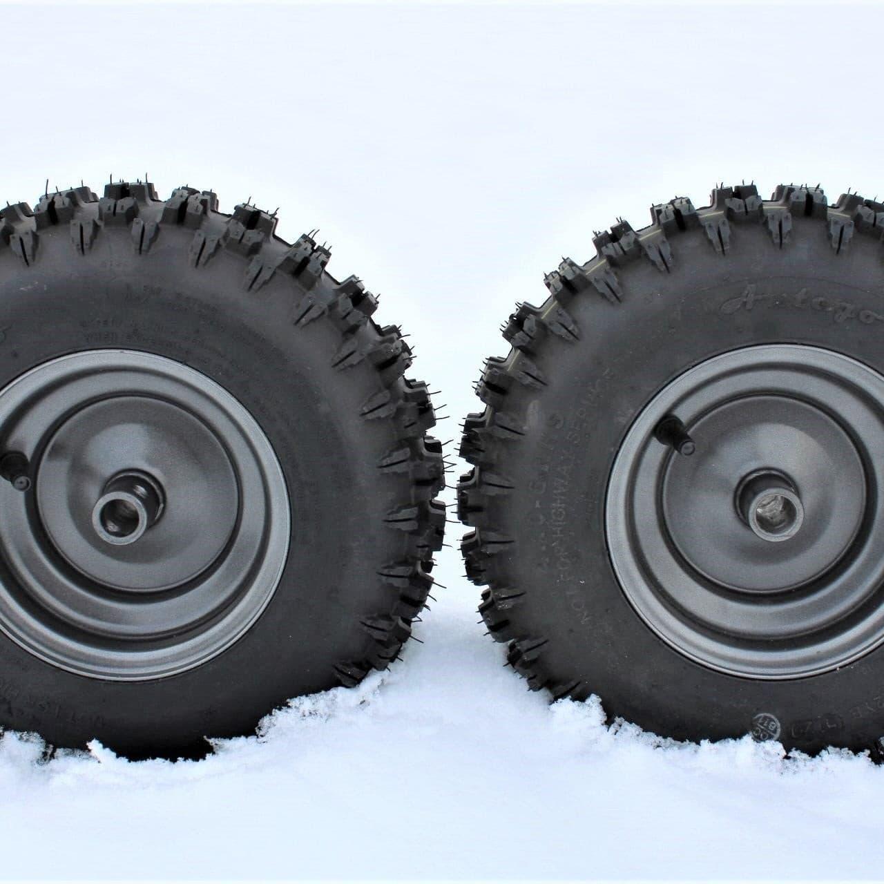 13x4.10-6 Tire Wheel Assembly with Non-Directional Snow Tire (Set of 2)  Ariens 07101238.