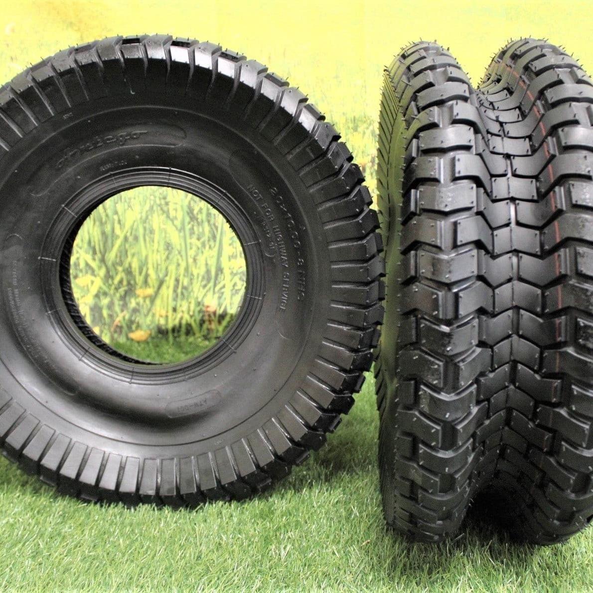 20x10.00-8 2 Ply Turf Tires for Lawn & Garden Mower (Set of Two).