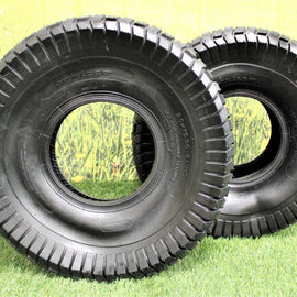 20x10.00-8 2 Ply Turf Tires for Lawn & Garden Mower (Set of Two).