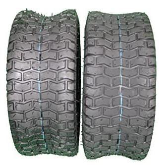 15x6.00-6 4 PLY Turf Tires for Lawn & Garden (Set of Two).