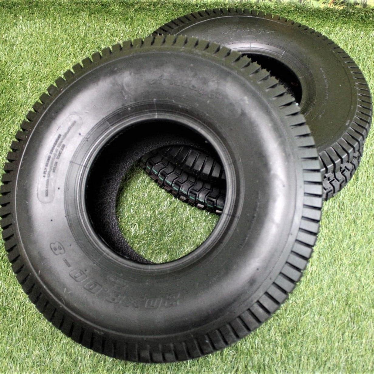 20x8.00-8 4 PLY Turf Tires for Lawn & Garden (Set of Two) Antego Wheels simple.