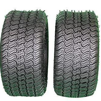 16X6.50-8 4 Ply Turf Tires for Lawn & Garden Mower (Set of Two).