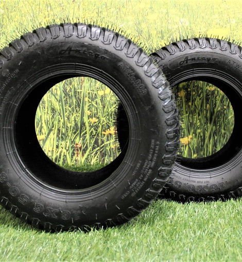 16X6.50-8 4 Ply Turf Tires for Lawn & Garden Mower (Set of Two).