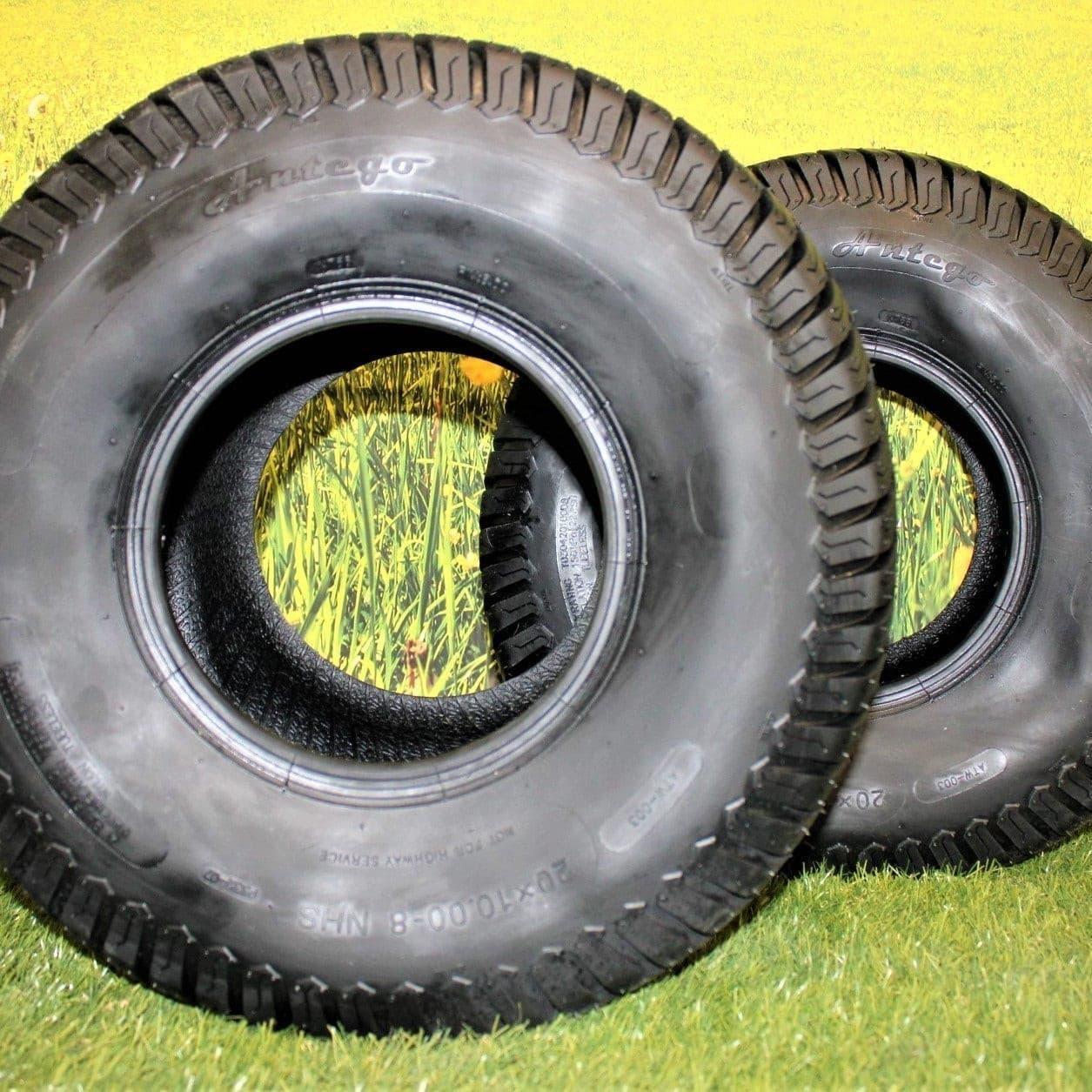 (Set of 2) 20x10.00-8 Tires (ATW-003).