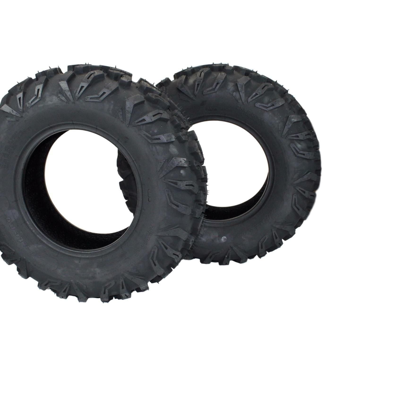 25x8.00-12 ATV/UTV, RTV Tires 6 Ply (Set of 2).